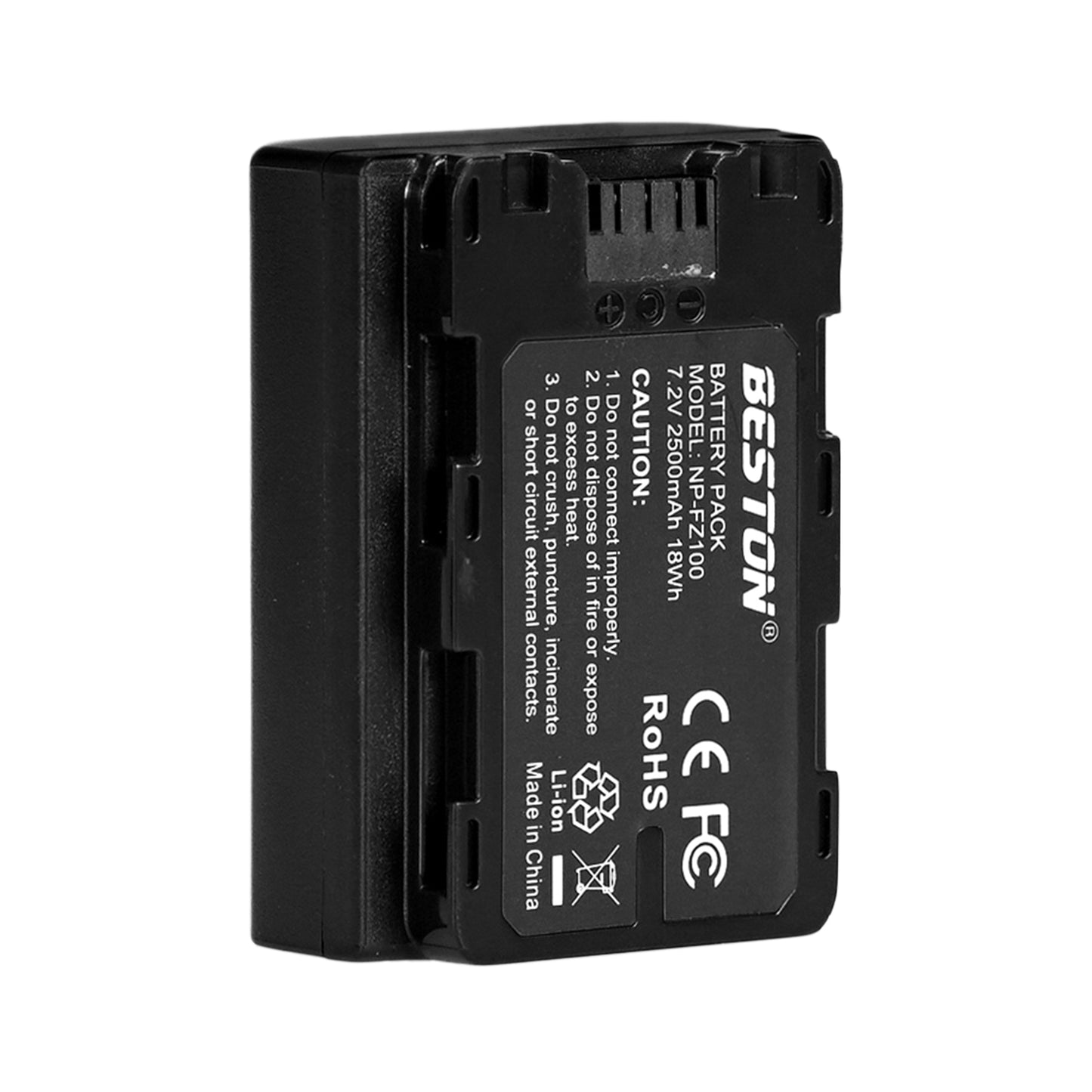 BESTON 1PC NP-FZ100 7.2V 2500mAh 18Wh Li-ion Camera Battery for Sony NPFZ100 FZ100