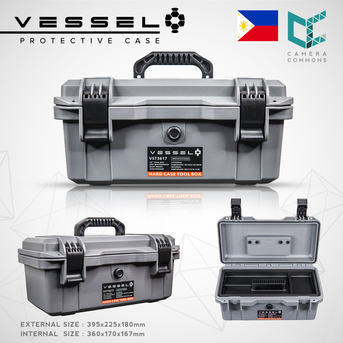 VESSEL VST3617 VST4020 VST4625 Hard Case Tool Box For Hardware Tools and Equipment