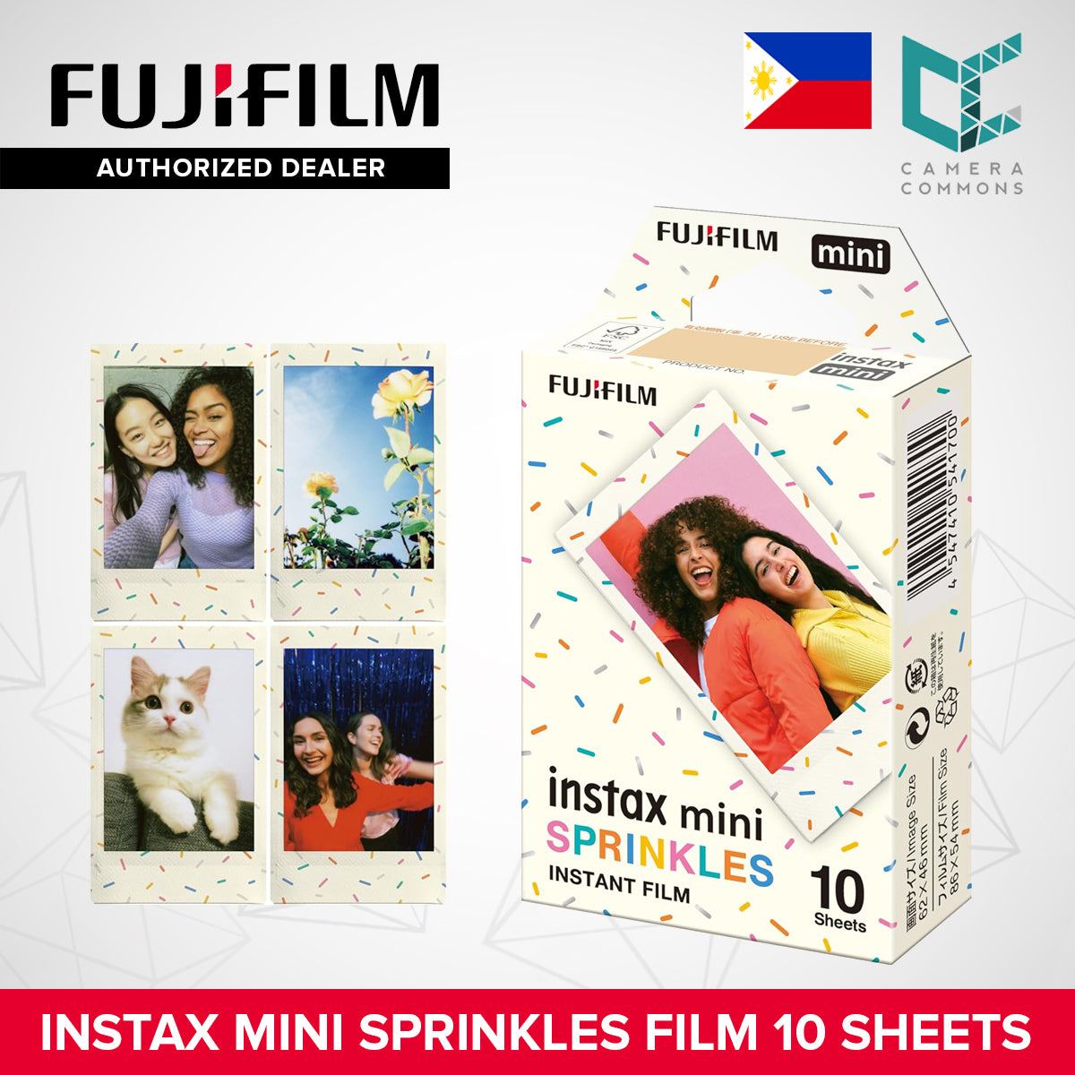 FUJIFILM Instax Mini Instant Film Multi-Color Pastel Gradient Macaron Black Contact Sheet Lavender Blue Pink Photo Slide 10 Sheets