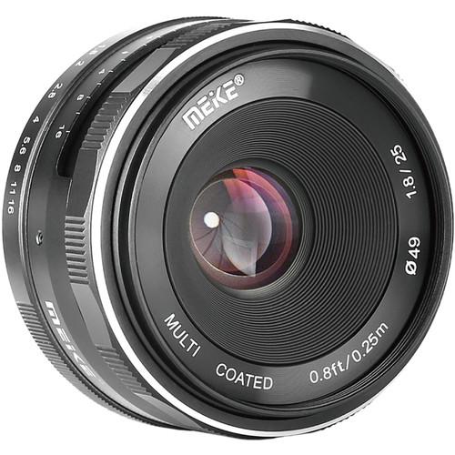 MEIKE 25mm f1.8 Wide Angle Manual Lens for Sony E Mount Mirrorless Cameras