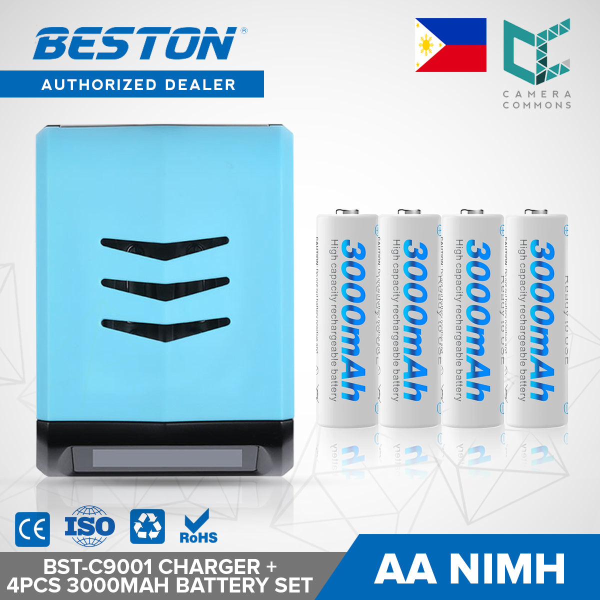 Beston SET C9001 Charger + AA AAA Nimh Battery 600mah 800mah 1100mah 1200mah 1300mah 3000mah