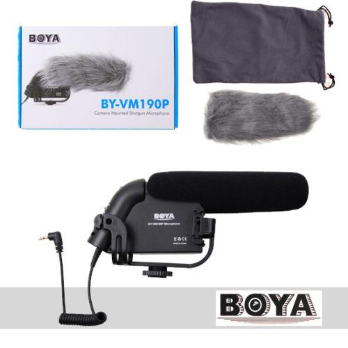 Boya BY-VM190 Professional Directional Video Condenser Shotgun Microphone For DSLR VM190