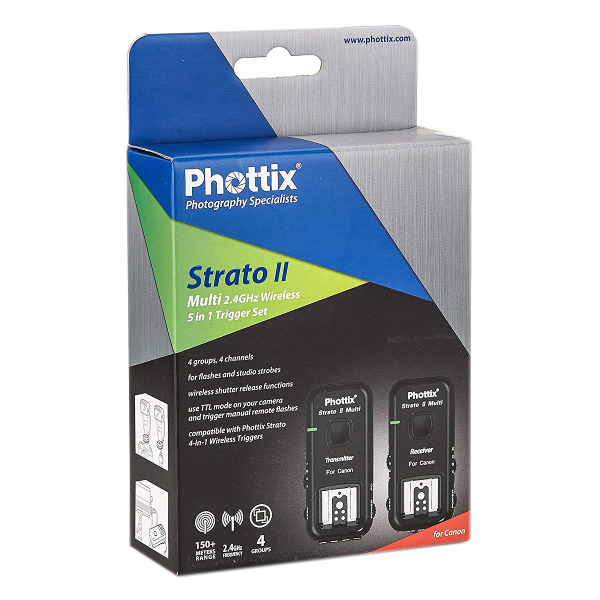 Phottix Strato II Multi 5 in 1 Trigger Set for Canon PH15651