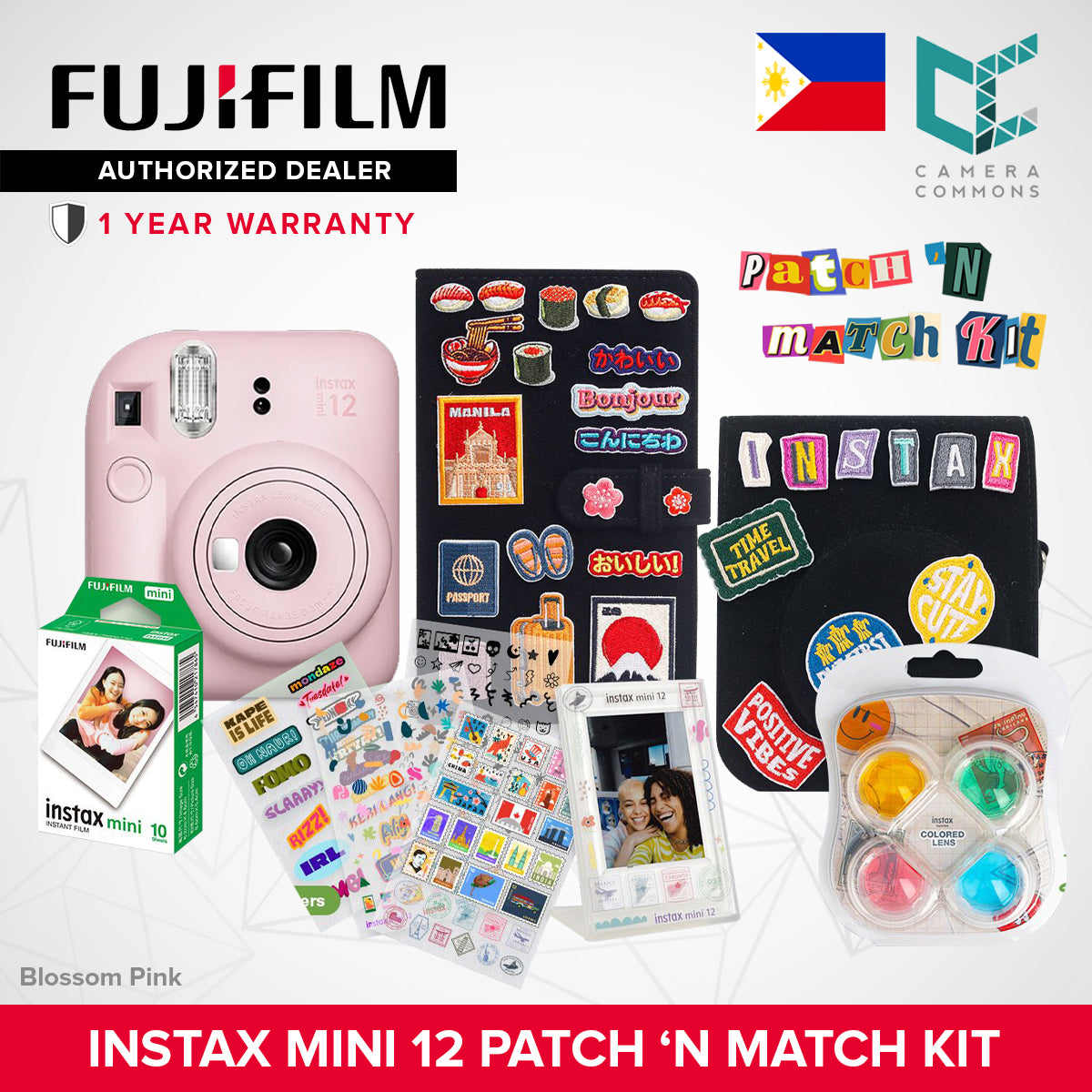 FUJIFILM Instax Mini 12 Patch N Match Kit Limited Edition Camera