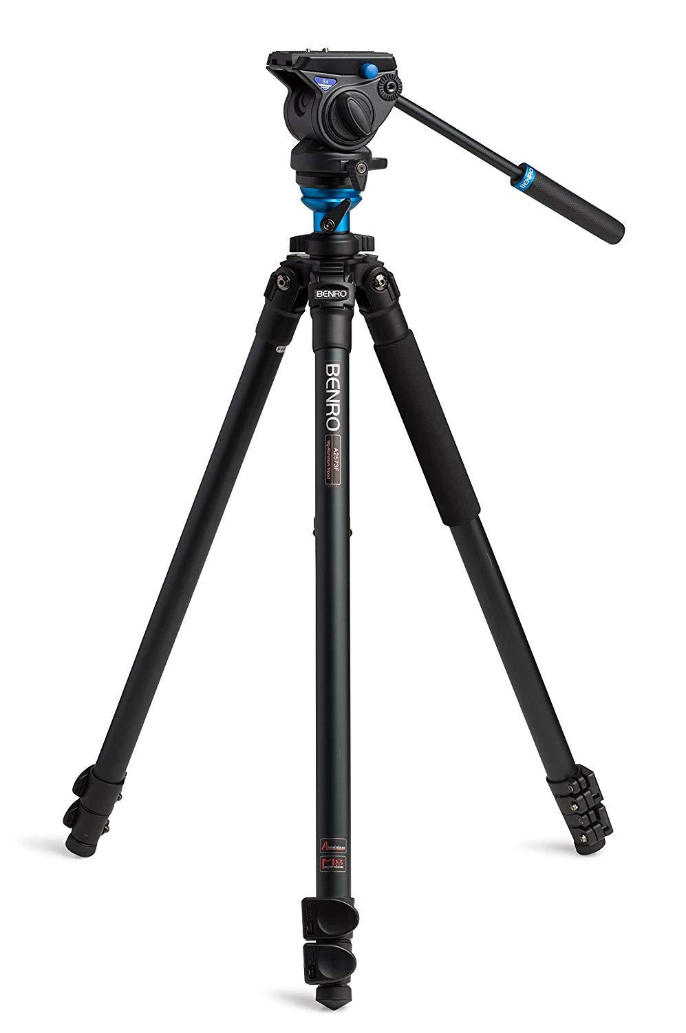 Benro S4 Single Leg Aluminum Video Tripod Kit A2573FS4