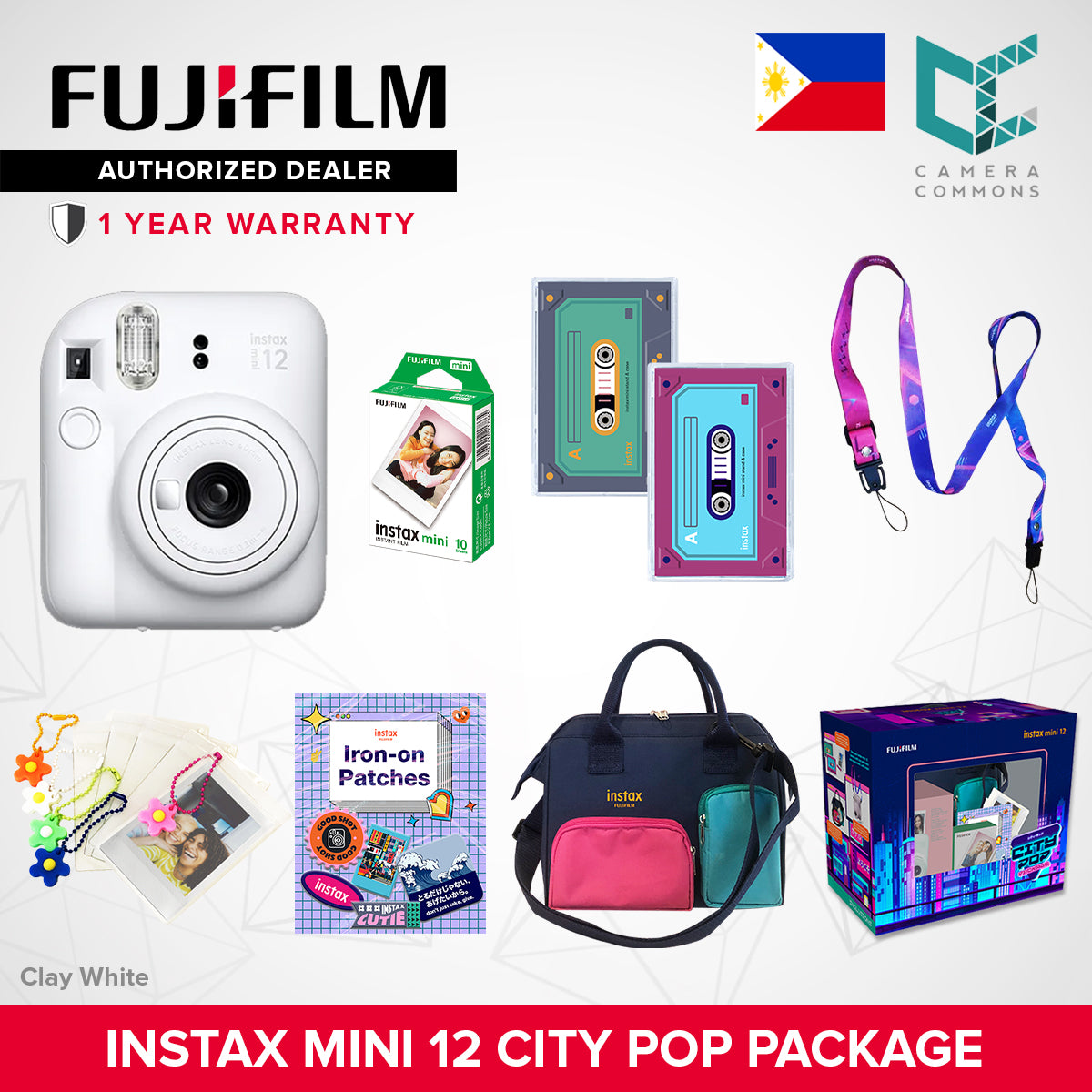 FUJIFILM Instax Mini 12 City Pop Package Limited Edition Camera