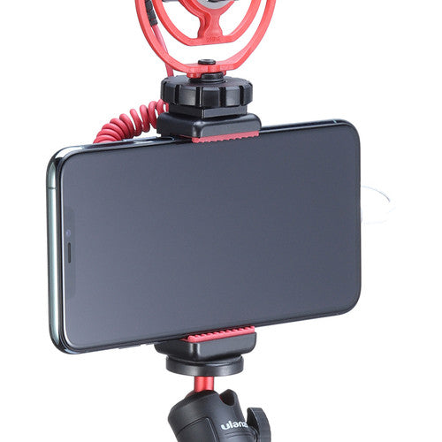 Ulanzi ST-07 Smartphone Phone Holder with Cold Shoe & 1/4 Hole Connector for Camera Vlog Setup 1764