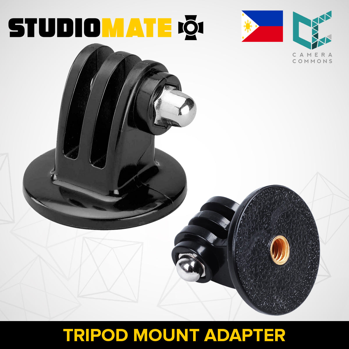 STUDIOMATE SM35 Gopro Accessories Black Tripod Monopod Mount Universal 1/4" Tripod Adapter For Go Pro Hero Action Camera Accessories