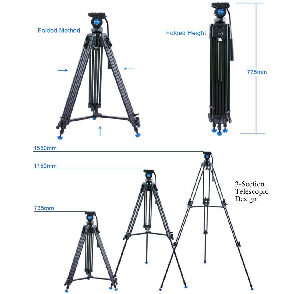 Benro KH-25N Basic Aluminum Video Tripod Kit KH25N