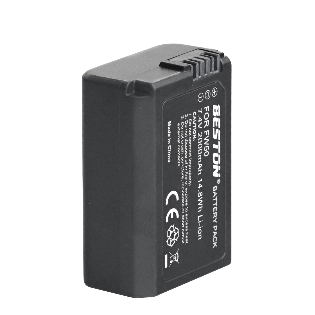 BESTON 1PC NP-FW50 7.4V 2000mAh 14.8Wh Li-ion Camera Battery for Sony NPFW50 FW50