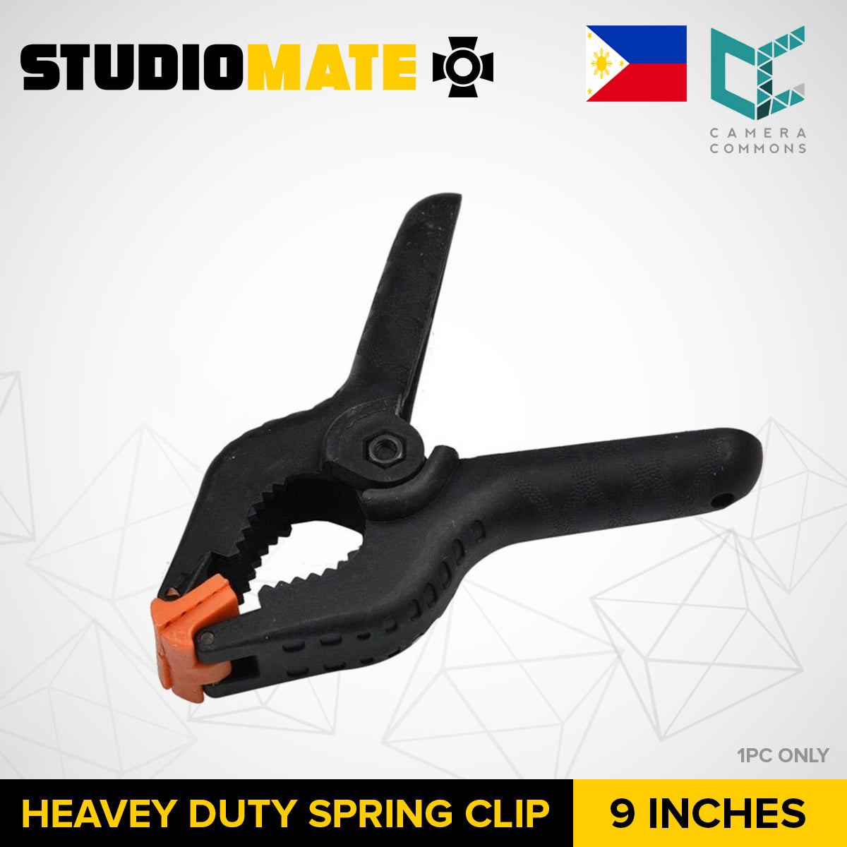 STUDIOMATE SM28 3 / 4 / 6 / 9 inches Heavy Duty Spring Clips for Background Paper Studio Photography Clamp Clip 6pc SC6