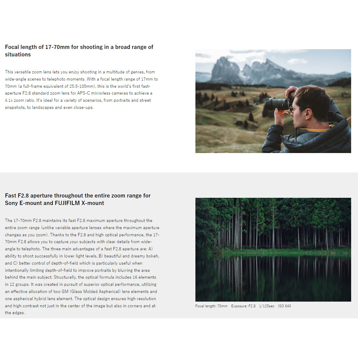 Tamron B070 B070X 17-70mm f/2.8 DiIII-A VC RXD Lens for Fujifilm X-Mount APS-C