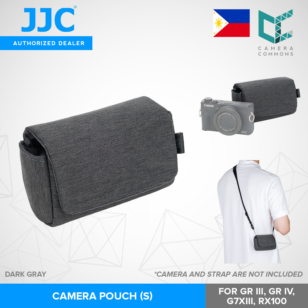 JJC Small Camera Pouch for GR III / GR IV / G7X III / RX100 Compact Digital Cameras Accessories