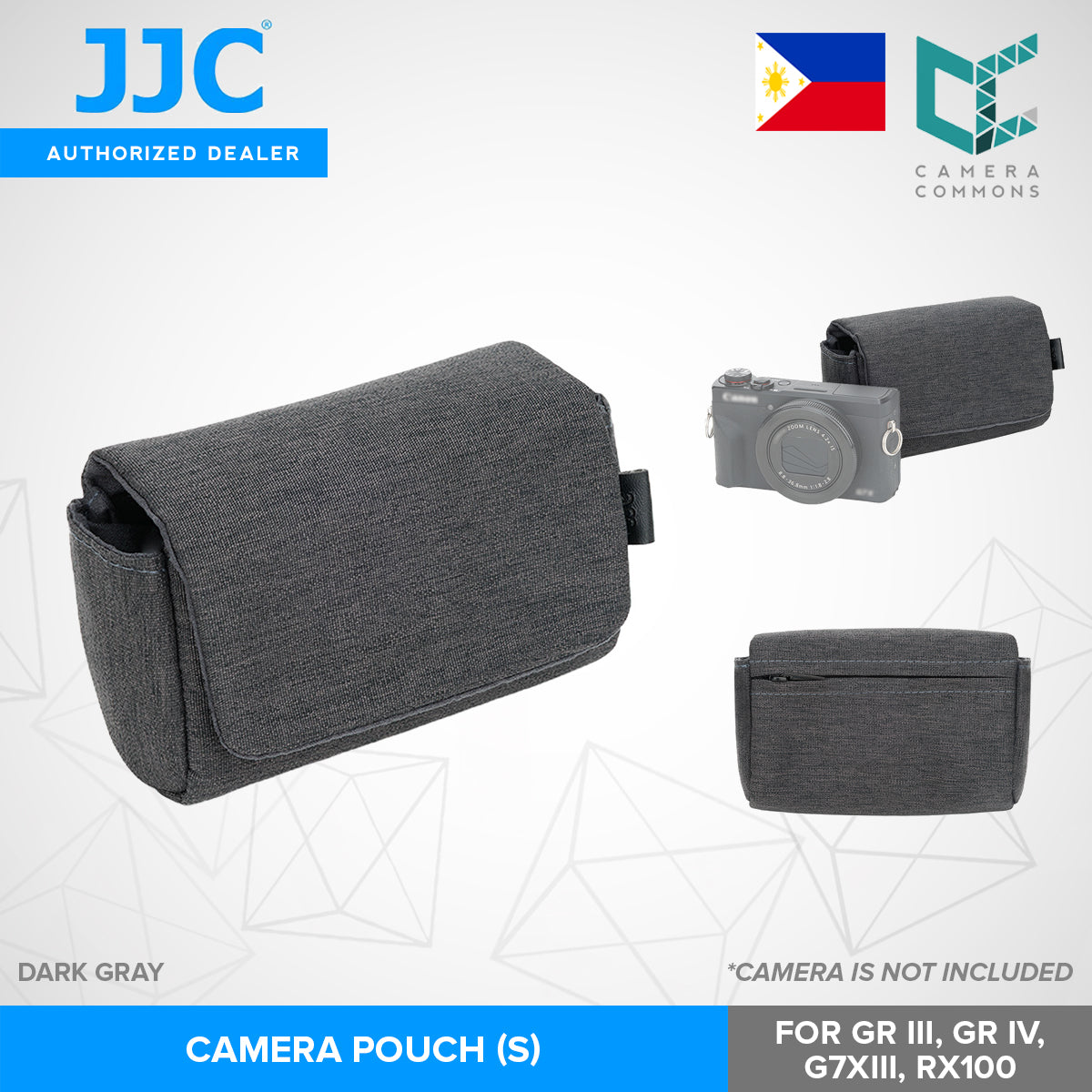 JJC Small Camera Pouch for GR III / GR IV / G7X III / RX100 Compact Digital Cameras Accessories