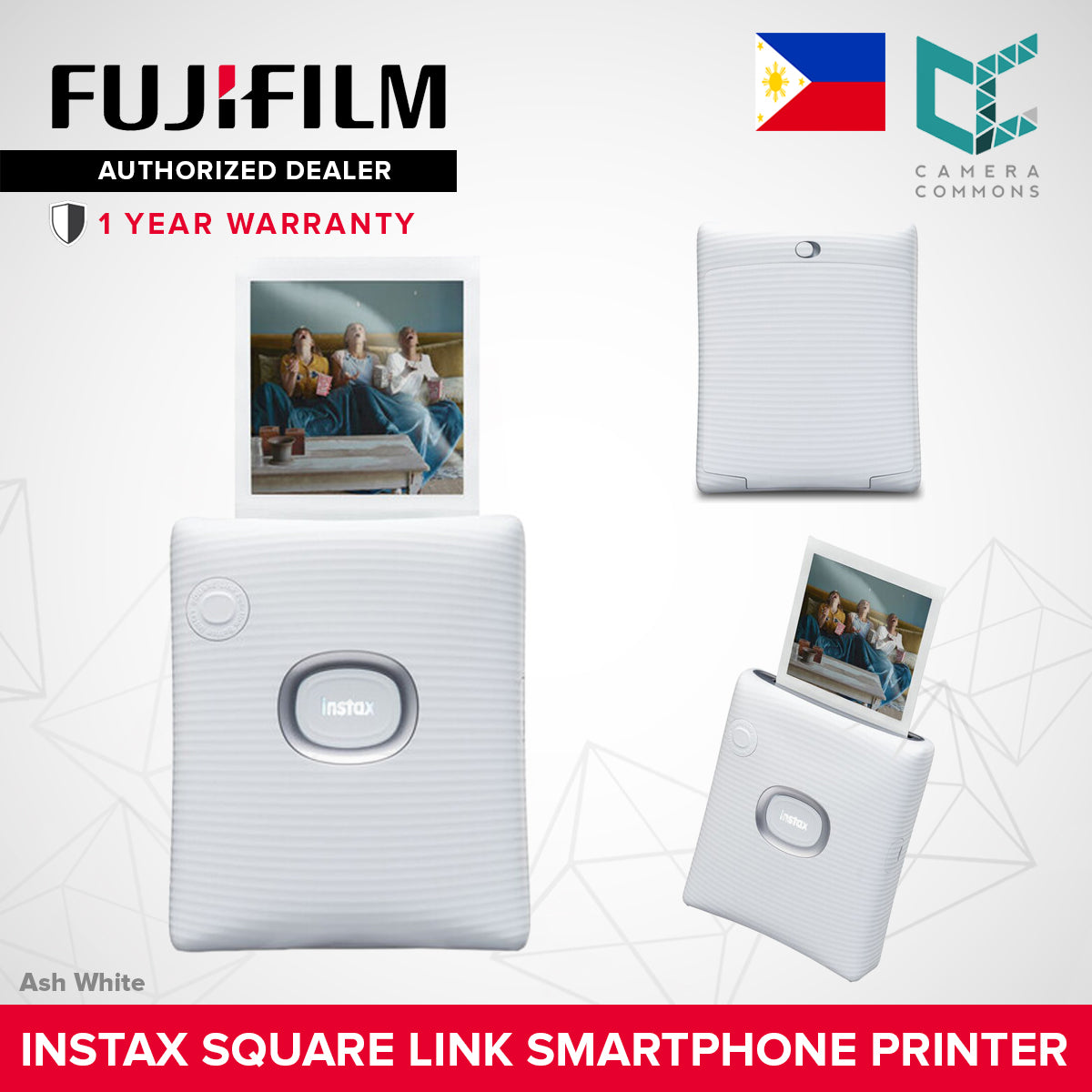FUJIFILM Instax Square Link Smartphone Printer AR Print Instant