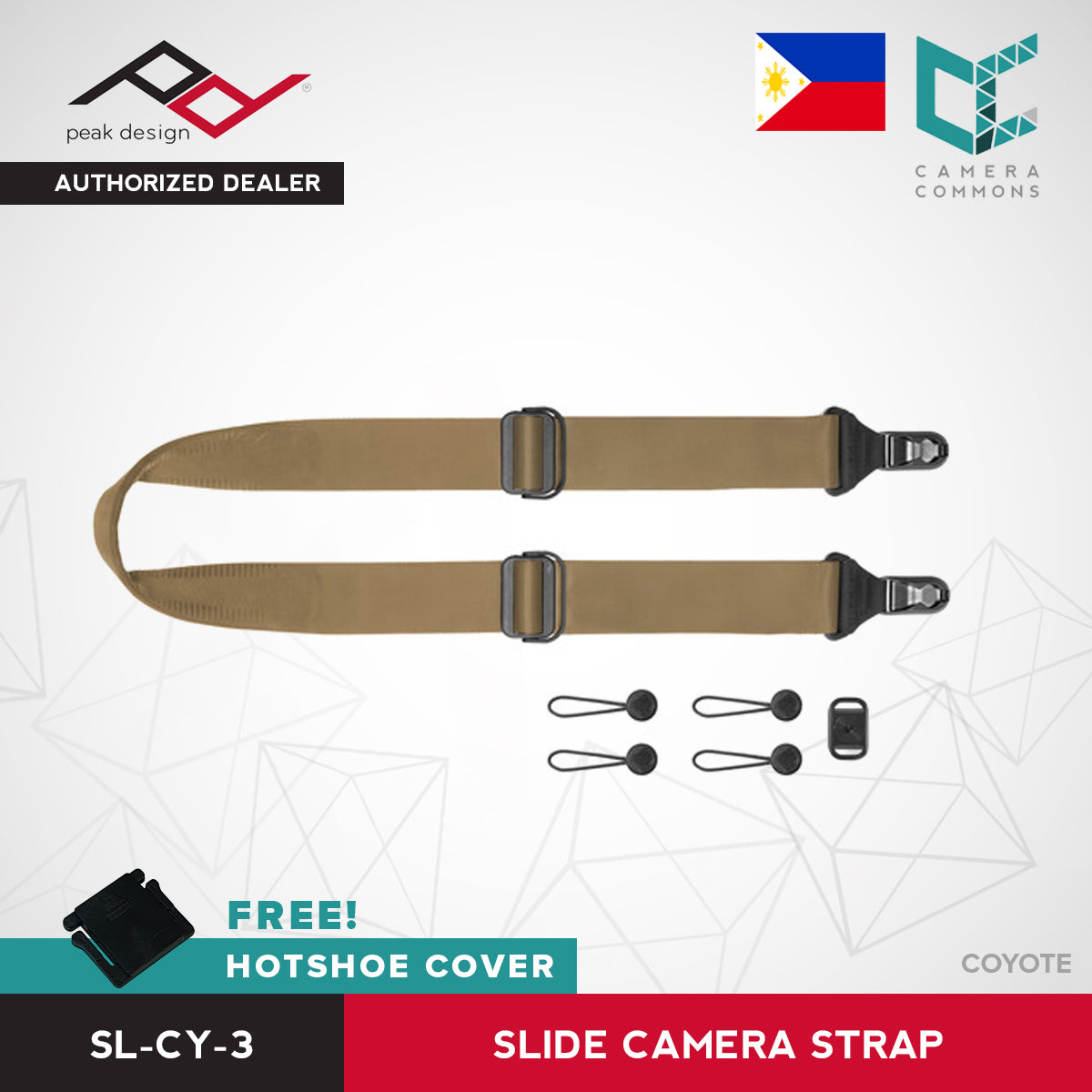 Peak Design Slide Camera Strap Ash Black Midnight Sage Coyote