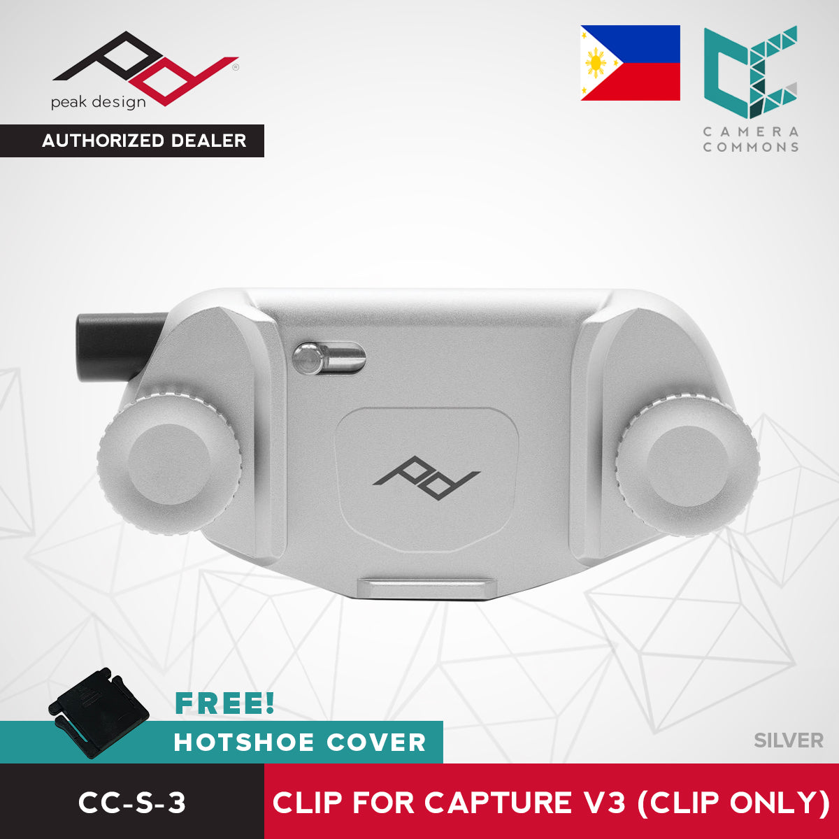 Peak Design Clip for Capture v3 Black Silver