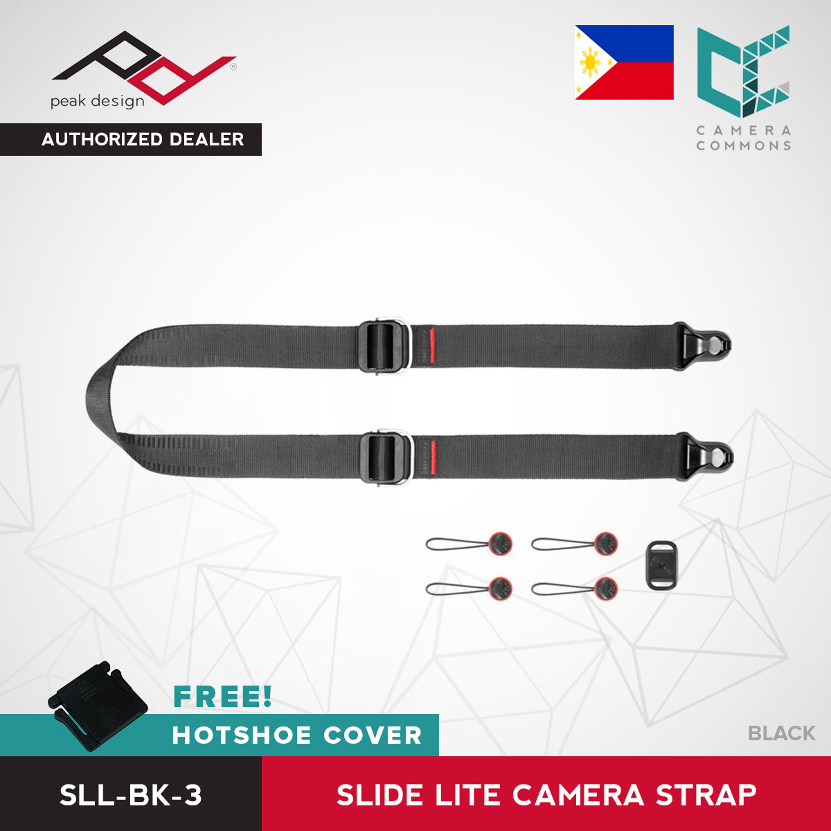 Peak Design Slide Lite Camera Strap SlideLite Ash Black Midnight Sage Coyote