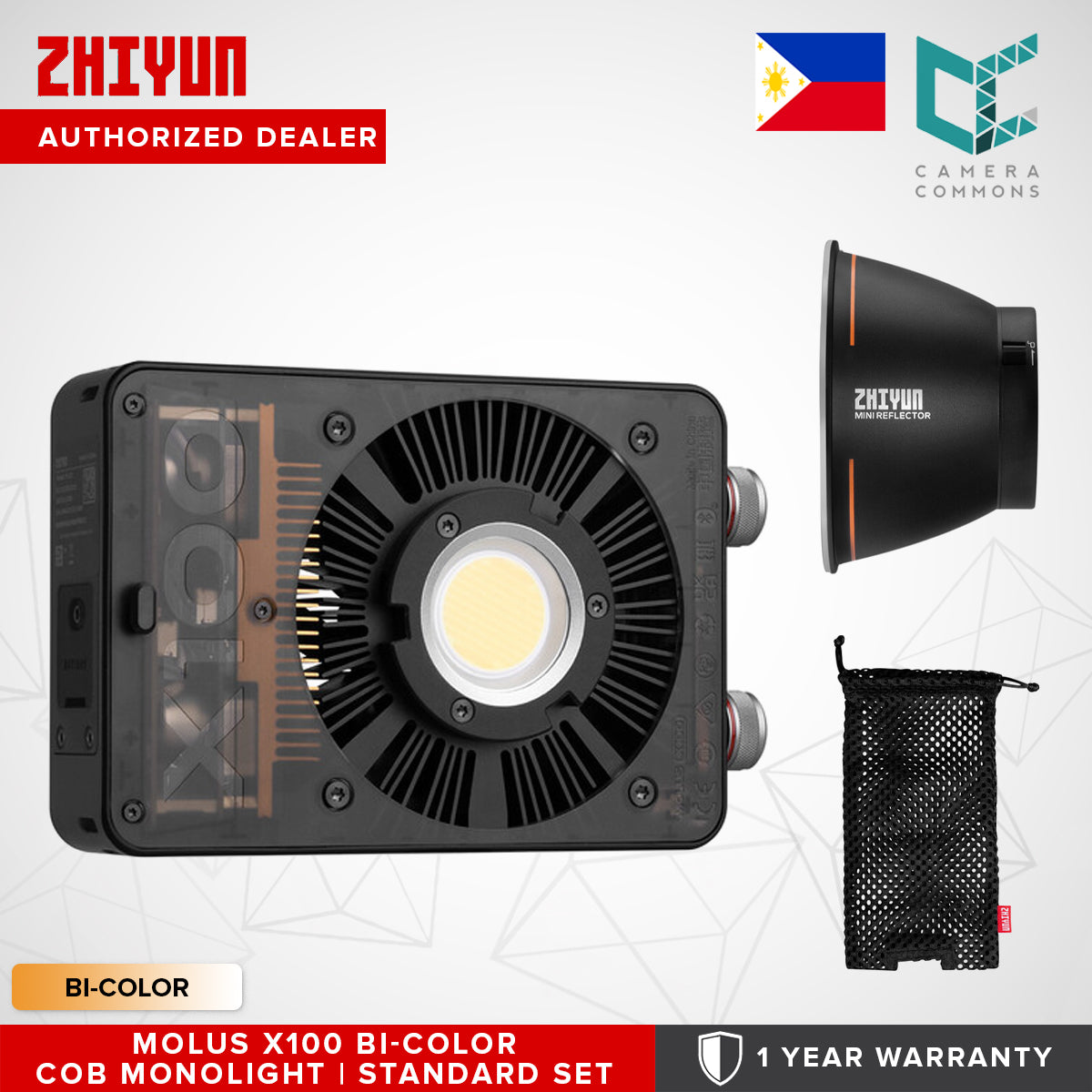 CLEARANCE Zhiyun LED Molus X100 Photography Studio Lighting