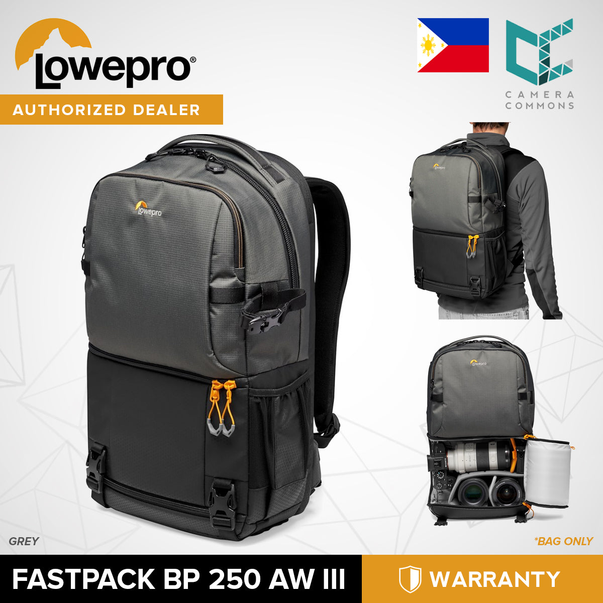 Lowepro Fastpack Pro BP 250 AW III Backpack for Camera Gears