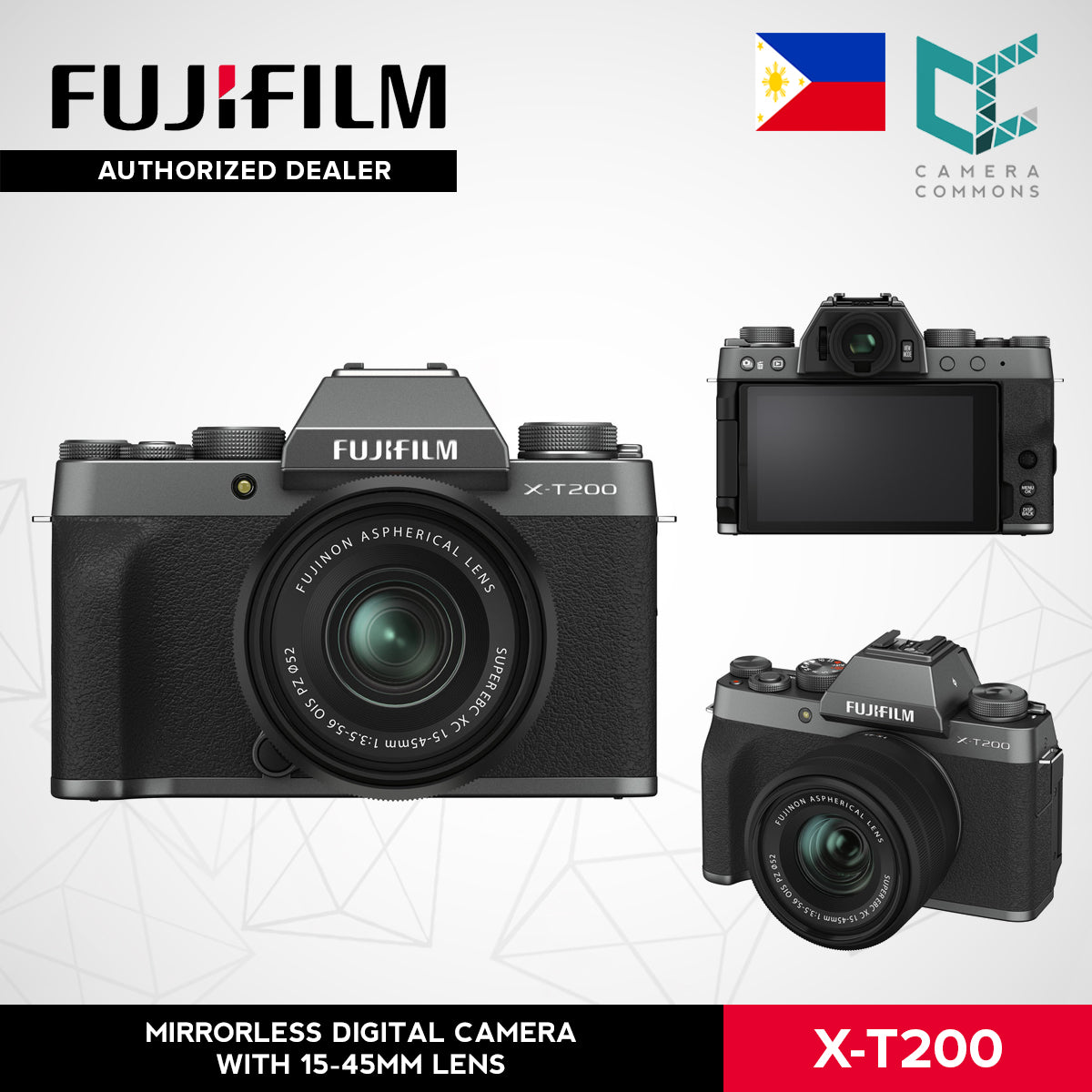 FUJIFILM X-T200 Mirrorless Digital Camera XT200