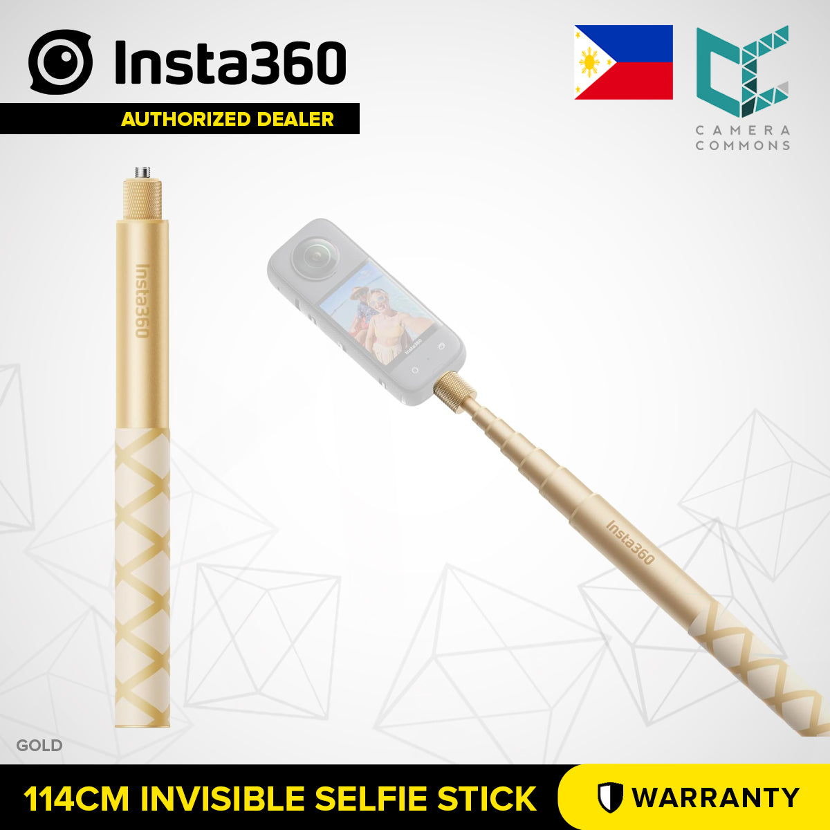 Insta360 114cm Invisible Selfie Stick for Insta 360 Cameras