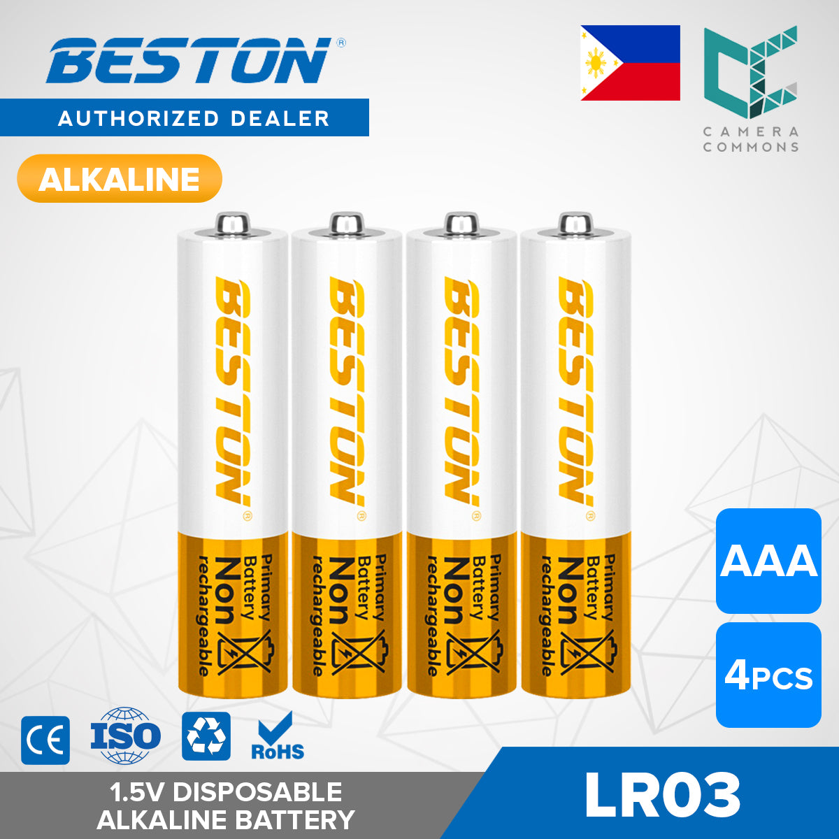 Beston Alkaline Batteries 1.5V AA LR6 / AAA LR03 Disposable Battery