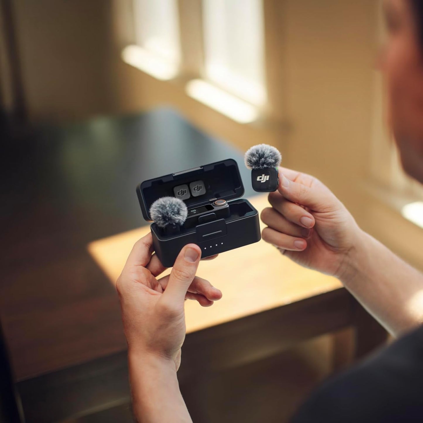 DJI Mic 3 (2 TX + 1 RX + Charging Case) Compact Wireless Microphone System for Camera & Smartphone