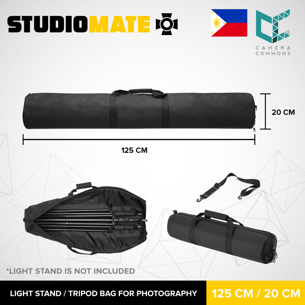 Studiomate Light Stand Tripod Bag For photography Shoulder strap & hand-carry handle