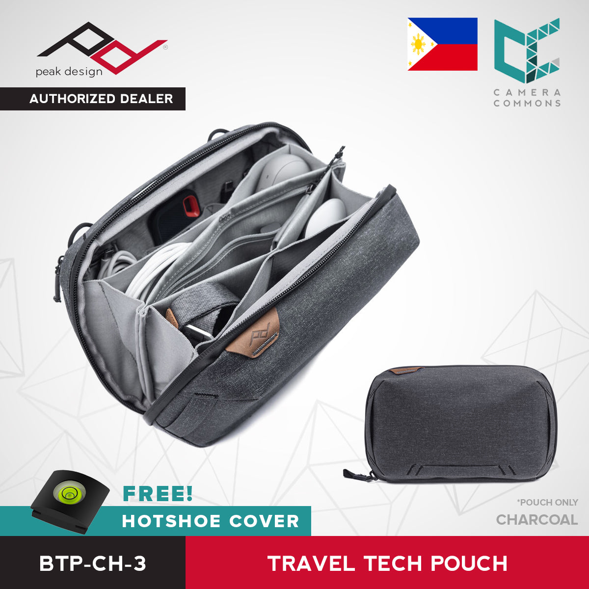 Peak Design Travel Tech Pouch V2 Camera Accessories Small Medium Black Bone Charcoal Midnight Sage