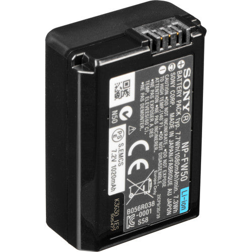 Sony NP-FW50 Lithium-Ion Rechargeable Li-ion Battery (1020mAh) for Mirrorless Cameras FW50