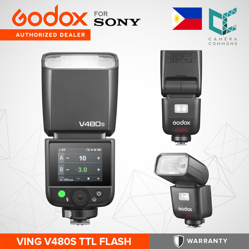 Godox Ving V480 TTL On-Camera Flash Portable Shoe-Mounted 2.4 GHz X Wireless Radio System