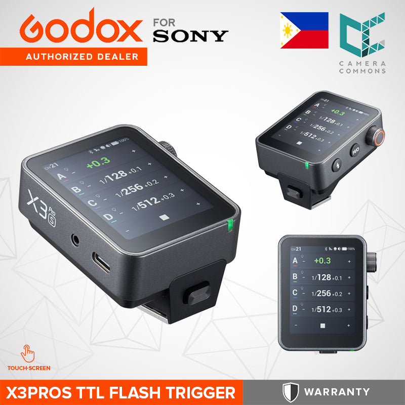 Godox X3Pro Touchscreen TTL Wireless Flash Trigger Portable USB-C Bluetooth AF Function