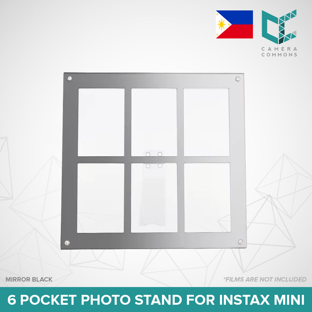 Acrylic Photo Stand 6 Pockets for Fujifilm Instax Instant Mini Films