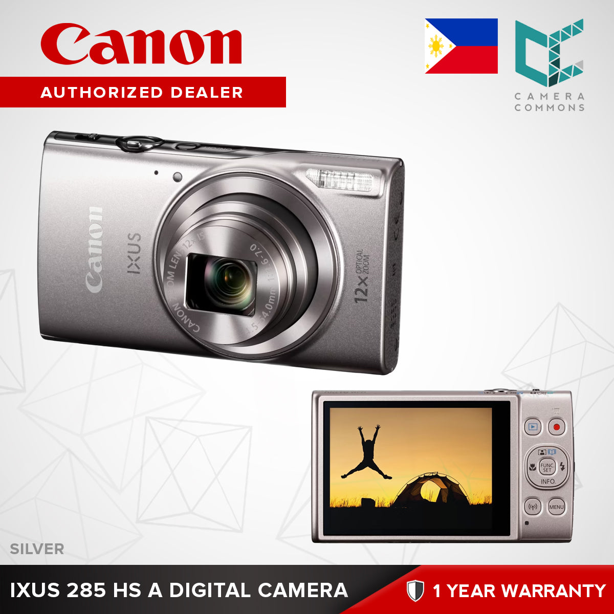 Canon IXUS 285 HS A Digital Camera Compact Point & Shoot 20.2MP