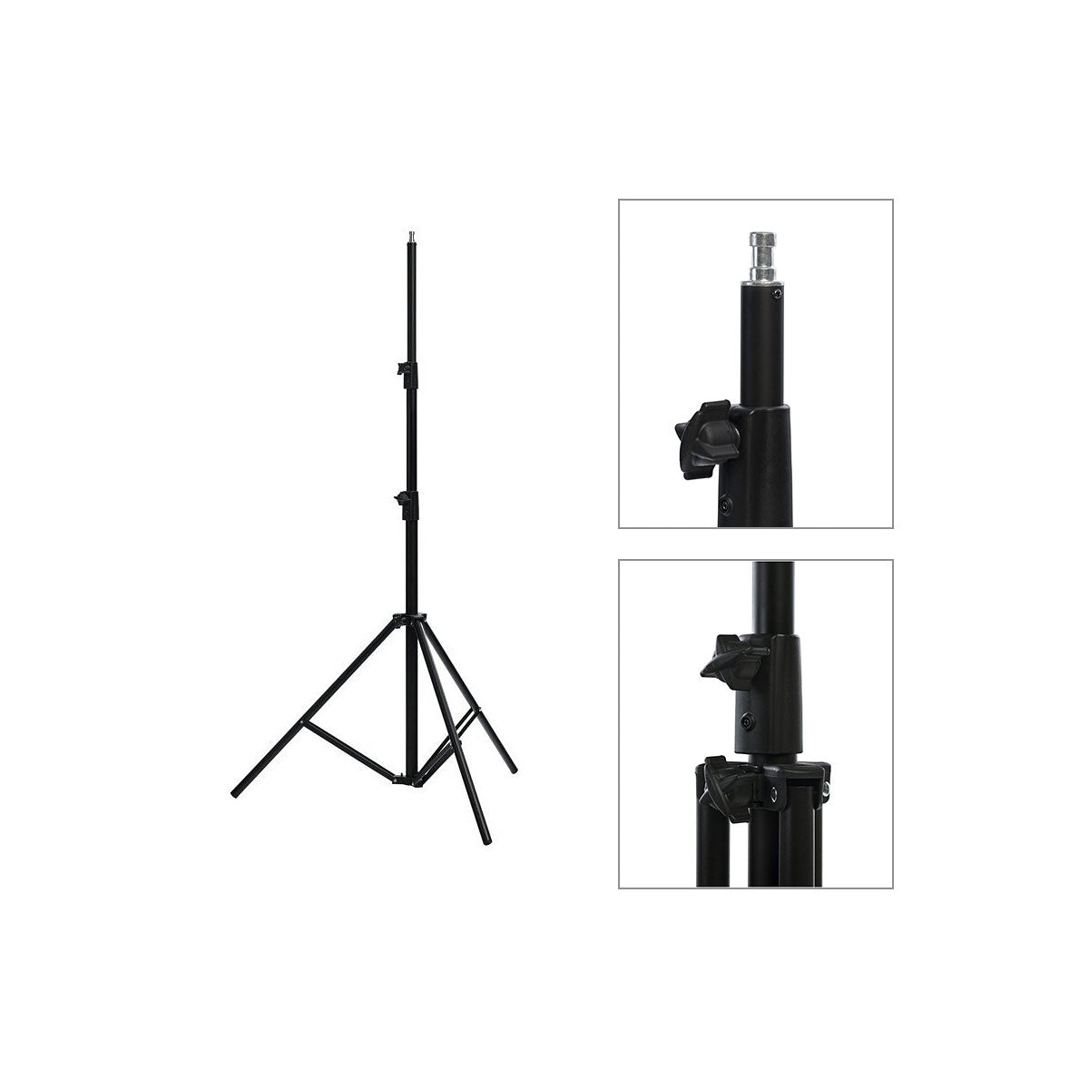 Godox 260T Air Cushioned 3-Section Aluminum Light Stand Studio and Lighting Equipment (260cm)