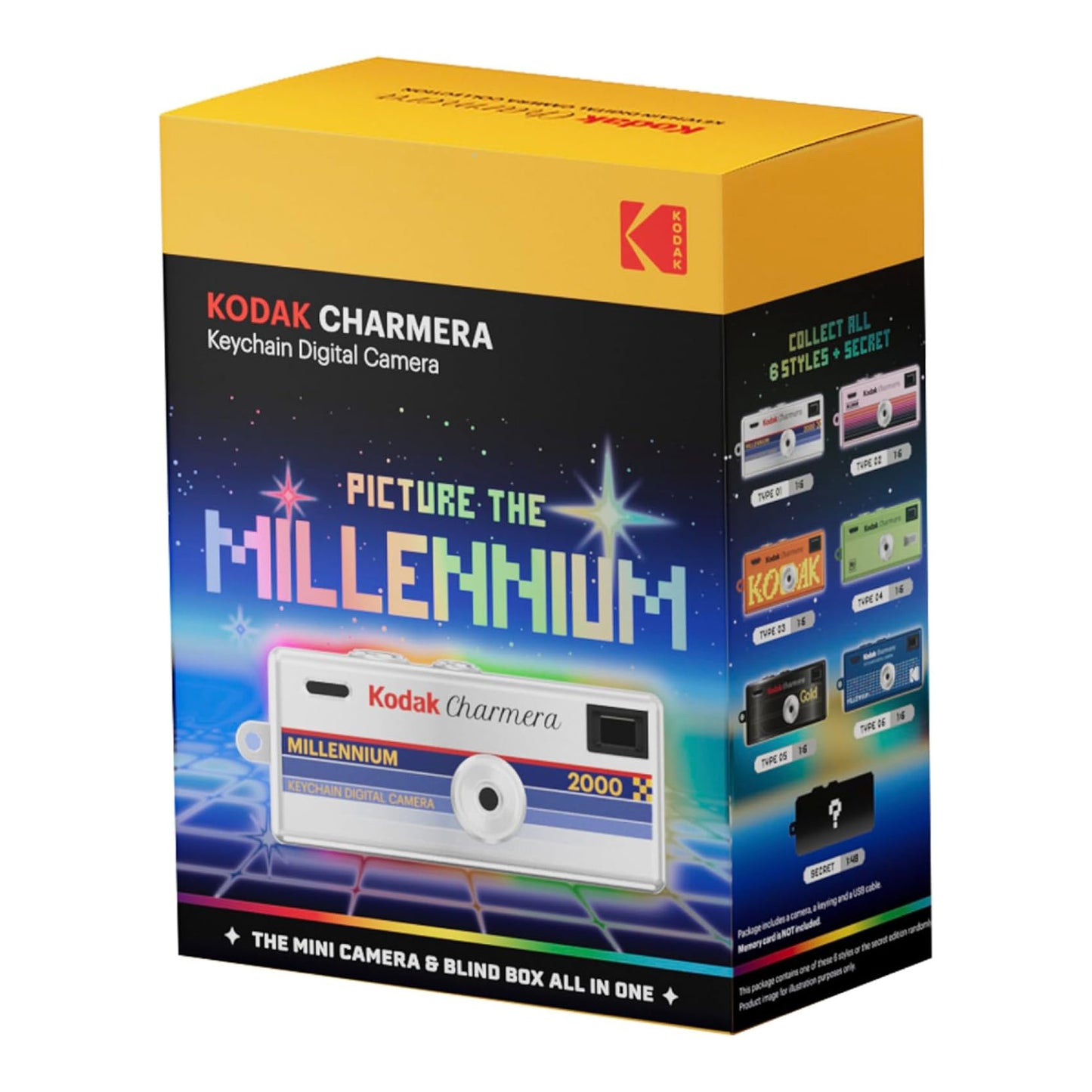 Kodak Charmera Millenium Edition Mini Digital Camera (RANDOM Design Blind Box) 1.6MP 1080p 30fps