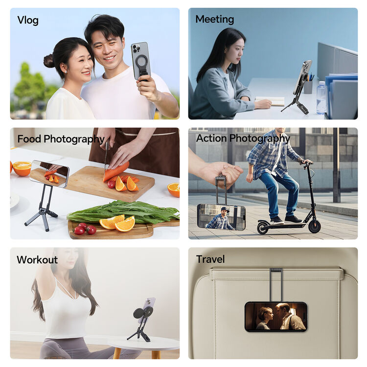 Ulanzi MA38 MagLock Mobile Phone Photography Stand MagSafe Mount 180° Rotatable Aluminum Alloy
