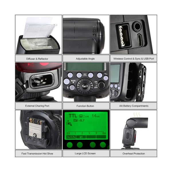 Godox TT685S Thinklite TTL Flash for Sony Cameras TT685 w/ FREE DIFFUSER / REFLECTOR