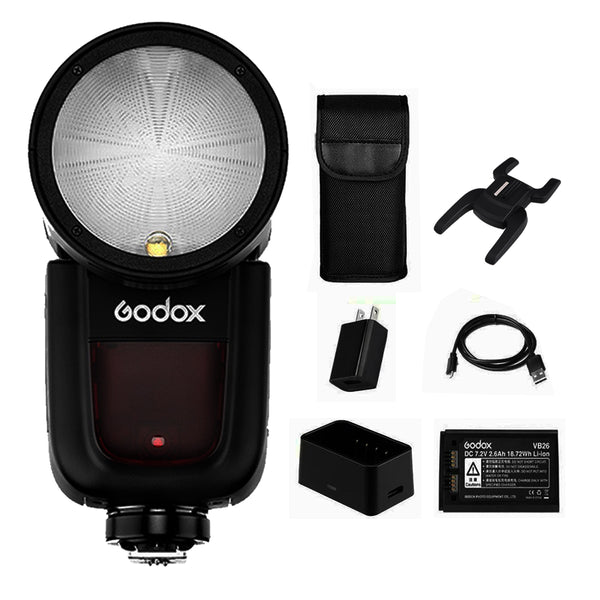 Godox V1-S Camera Flash 2.4G X1T-S Trigger AK-R1 Barndoor S2 Bowens Mount F  Sony