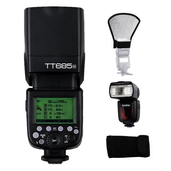 Godox TT685N Thinklite TTL Flash for Nikon Cameras TT685 w/ FREE DIFFUSER / REFLECTOR