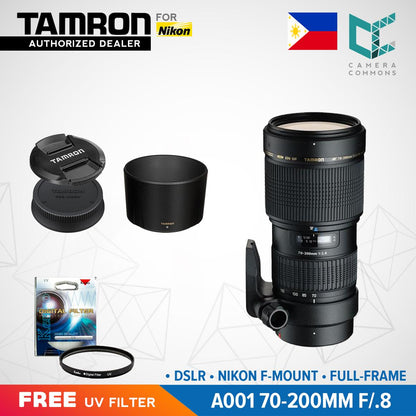 Tamron A001 70-200mm f/2.8 Di LD (IF) Macro AF Lens for Nikon DSLR Nikon F Mount Full Frame
