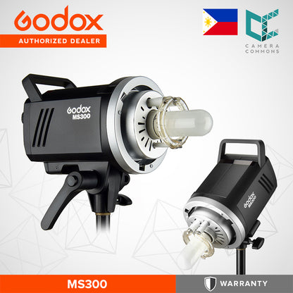 Godox MS300 MS300V Monolight Studio Flash Strobe Light Monolight 300Ws Max Godox 2.4G Wireless X System GN58 5600K with 150W Modeling Lamp Bowens Mount for Indoor Studio Photography
