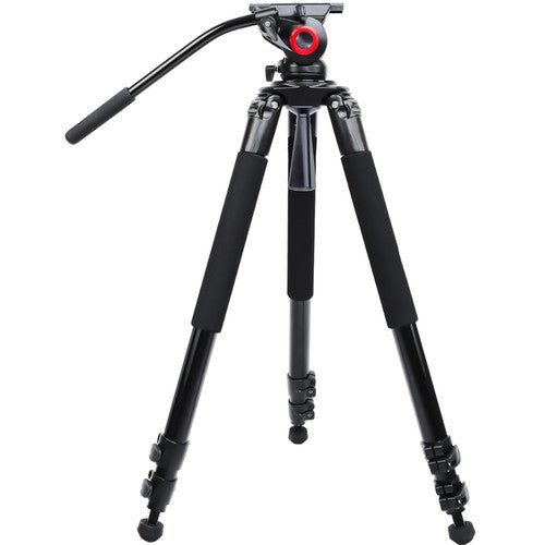 Miliboo MTT701A Professional Aluminum Video Tripod with Fluid Head for Photography
