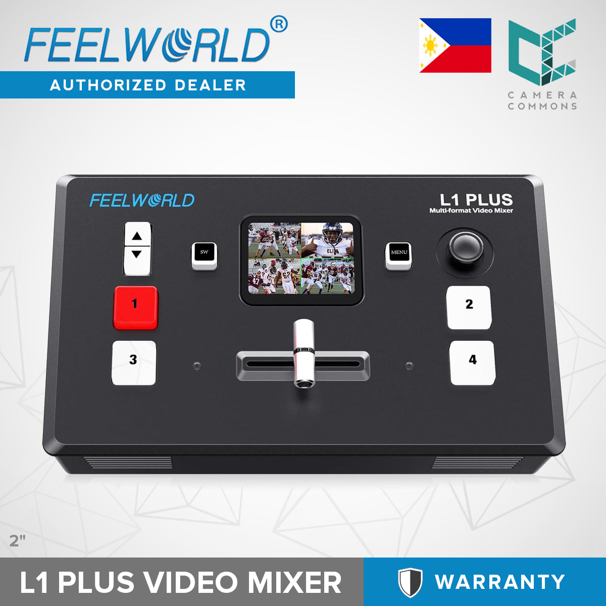 FEELWORLD Livepro L1 Plus V1 Multi Camera Video Mixer Switcher LCD Screen 4 HDMI Input USB3.0 Live Stream