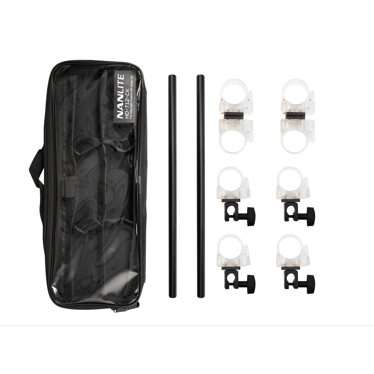 Nanlite DIY Tube Holder for PavoTube 15C and 30C HD-T12-CK