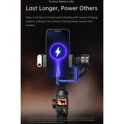 Hohem iSteady M7 Smartphone Gimbal Stabilizer Advanced Magnetic AI Tracker RGB Fill Light Remote