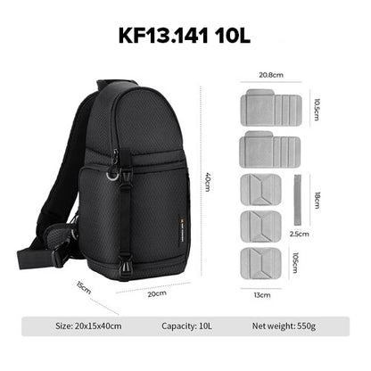 K&F Concept Sling V2 Beta Series Camera Sling Bag Black 10L KF13.141