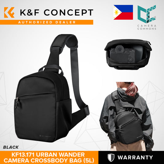 K&F Concept KF13.171 Urban Wander 5L Sling Crossbody Bag for Mirrorless Camera Accessories Travel
