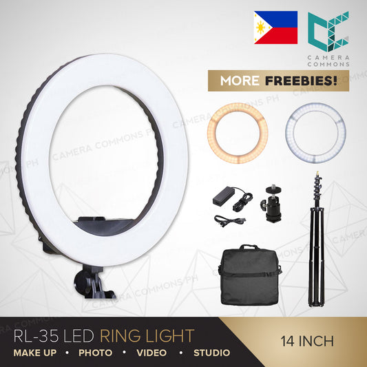 RL35 35cm LED Ring Light Photographic Lighting for Photo Video Studio Vlog Beauty Photography Lamp